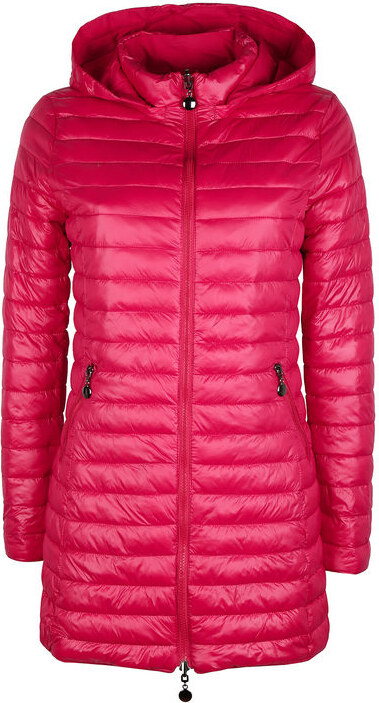 Solada Piumino Donna Lungo Reversibile Con Cappuccio Giacconi e Giubbotti Rosso Taglia S