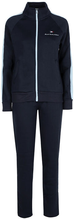 Scuola Nautica Italiana Tuta Donna Felpata 2 Pezzi Full Zip Tute Sportive Blu Taglia L
