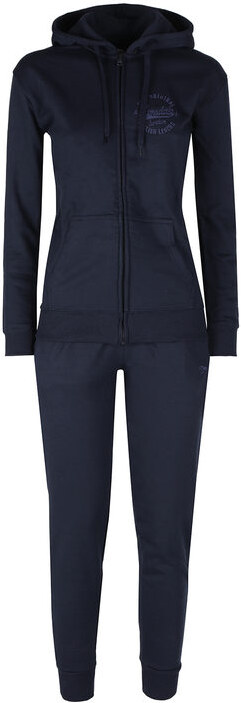 Lonsdale Tuta Donna 2 Pezzi Full Zip Con Cappuccio Tute Sportive Blu Taglia L