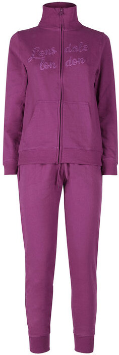 Lonsdale Tuta Da Donna 2 Pezzi Full Zip Tute Sportive Viola Taglia L