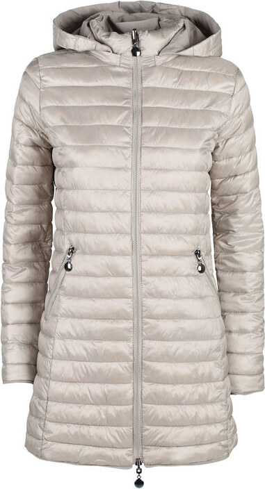 Solada Piumino Donna Lungo Reversibile Con Cappuccio Giacconi e Giubbotti Beige Taglia Xl