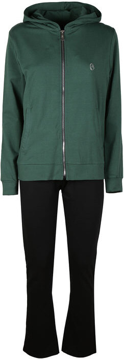 Coveri Moving Tuta Donna 2 Pezzi Felpata Con Cappuccio e Chiusura Zip Tute Sportive Verde Taglia Xl