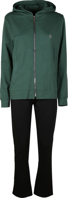 Coveri Moving Tuta Donna 2 Pezzi Felpata Con Cappuccio e Chiusura Zip Tute Sportive Verde Taglia Xl