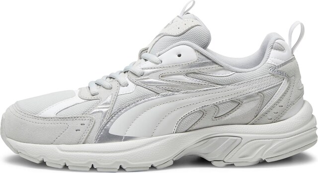 Sneakers Rétro bianche e grigie con logo Puma Milenio Tech