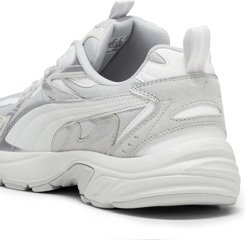 Sneakers Rétro bianche e grigie con logo Puma Milenio Tech