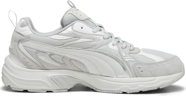 Sneakers Rétro bianche e grigie con logo Puma Milenio Tech