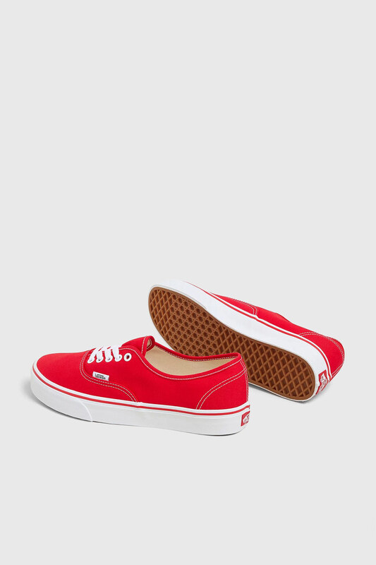 Vans "off The Wall" Sneaker Authentic Rosso Donna