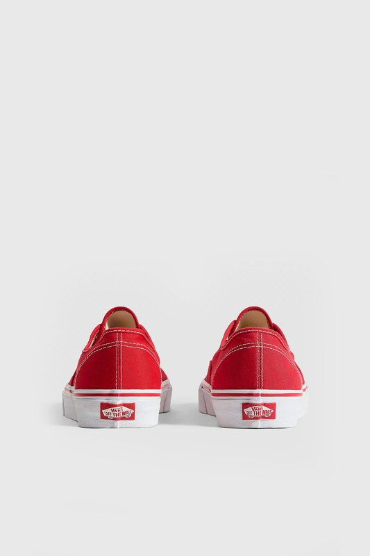 Vans "off The Wall" Sneaker Authentic Rosso Donna
