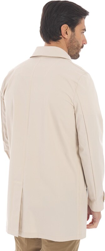 TRENCH HESKIMO IN COTONE TECNICO SABBIA, Colore Sabbia