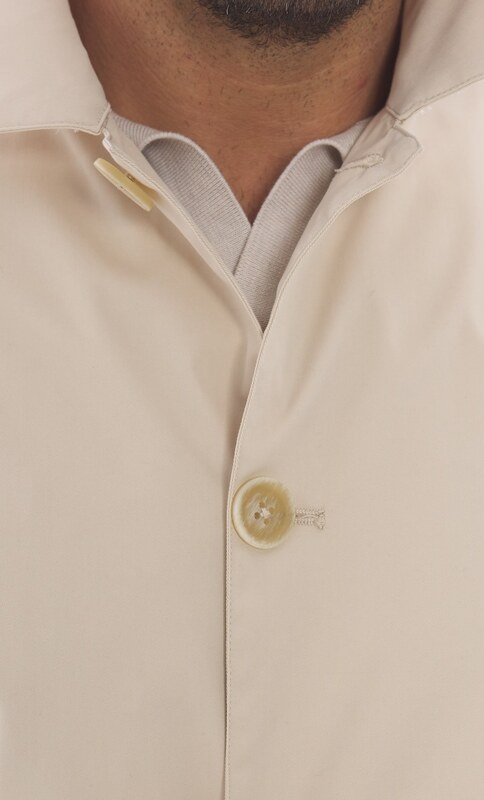 TRENCH HESKIMO IN COTONE TECNICO SABBIA, Colore Sabbia