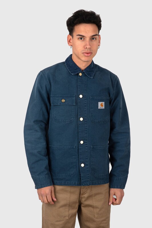 Carhartt Wip Michigan Coat 'dearborn' Canvas Carta Zucchero Uomo Giacche