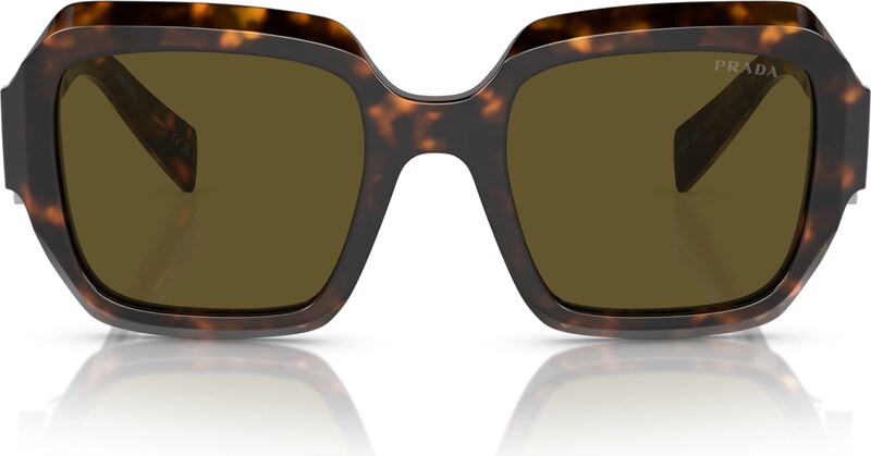 Prada Donna Prada PR 28ZS 14L09Z Occhiali da sole Acetato Verde Marrone Pillow Normale