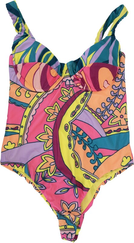 ME FUI MF23-0123X1 One-piece Swimsuit-M Multicolore Poliestere, Elastan