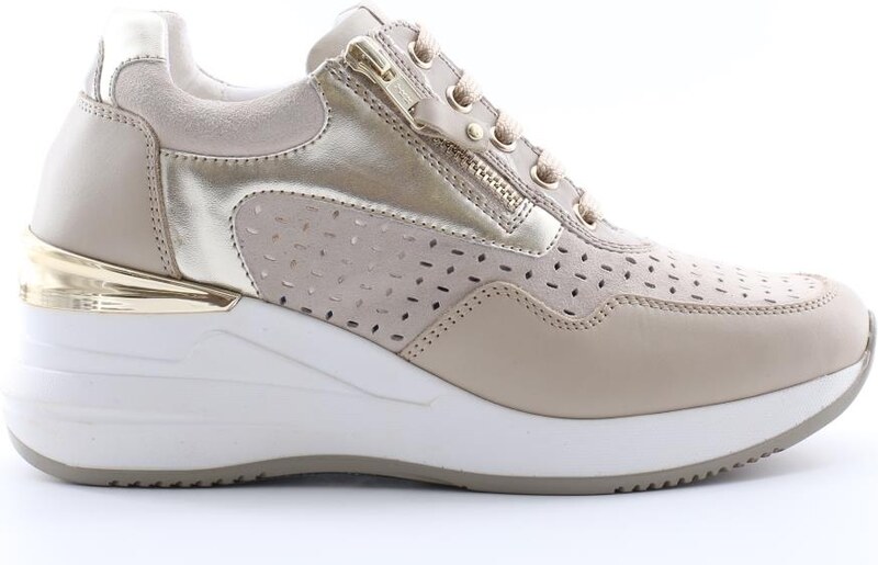 Nanook Sneakers con zeppa 19584 Vaniglia