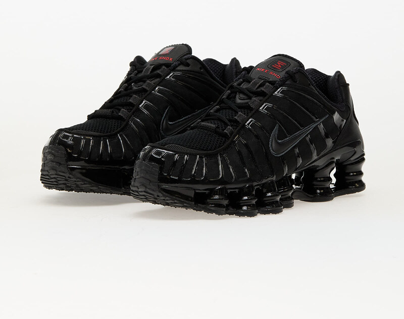 Nike Shox TL Black/ Black-Mtlc Hematite-Max Orange - Stileo.it