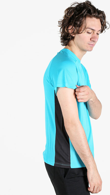 Athl Dpt T-shirt Sportiva Da Uomo Traspirante Manica Corta Blu Taglia L