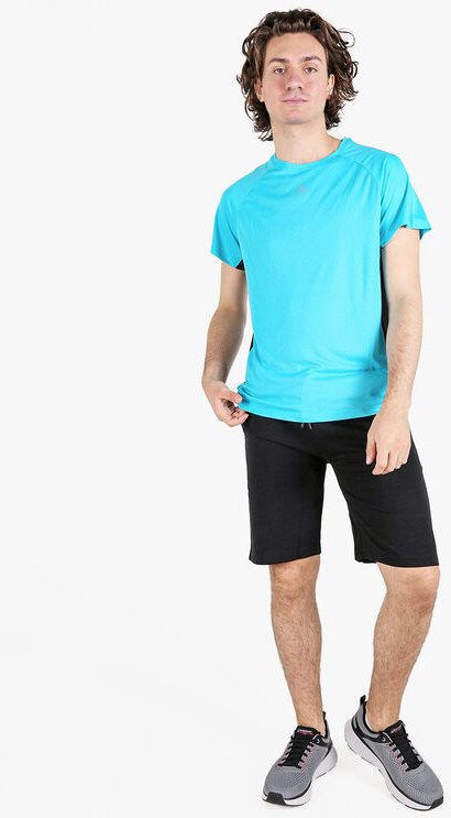 Athl Dpt T-shirt Sportiva Da Uomo Traspirante Manica Corta Blu Taglia L