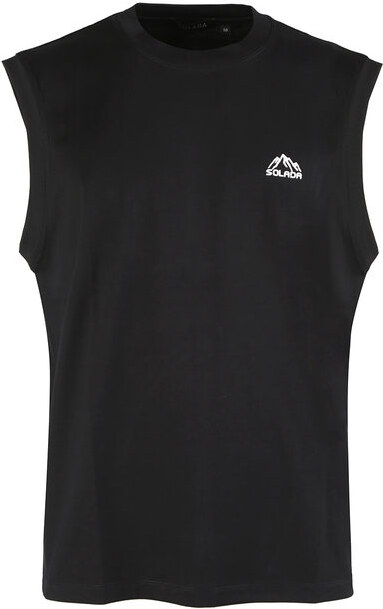 Solada Canotta Uomo a Spalla Larga Canotte Sportive Nero Taglia 48