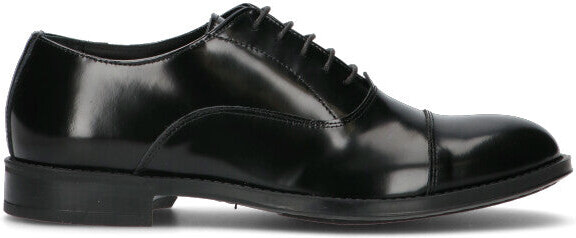 MEZZETINTE Stringata uomo nera in pelle STRINGATA