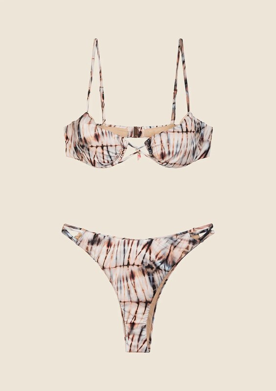 Me fui bikini reggiseno con slip fantasia panna