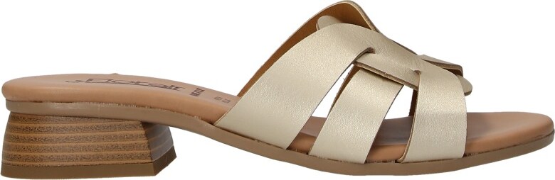 Florali Ciabatta con tacco Mb40 Platino