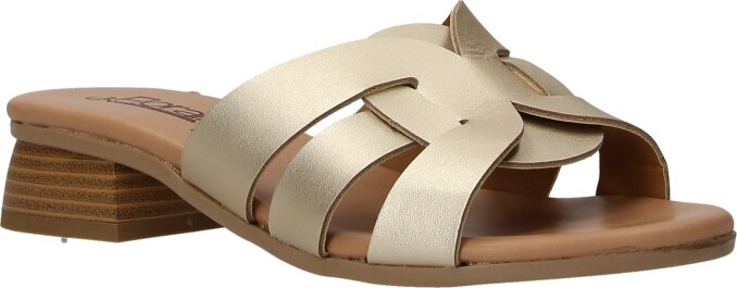 Florali Ciabatta con tacco Mb40 Platino