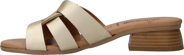 Florali Ciabatta con tacco Mb40 Platino