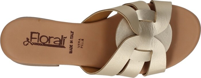 Florali Ciabatta con tacco Mb40 Platino