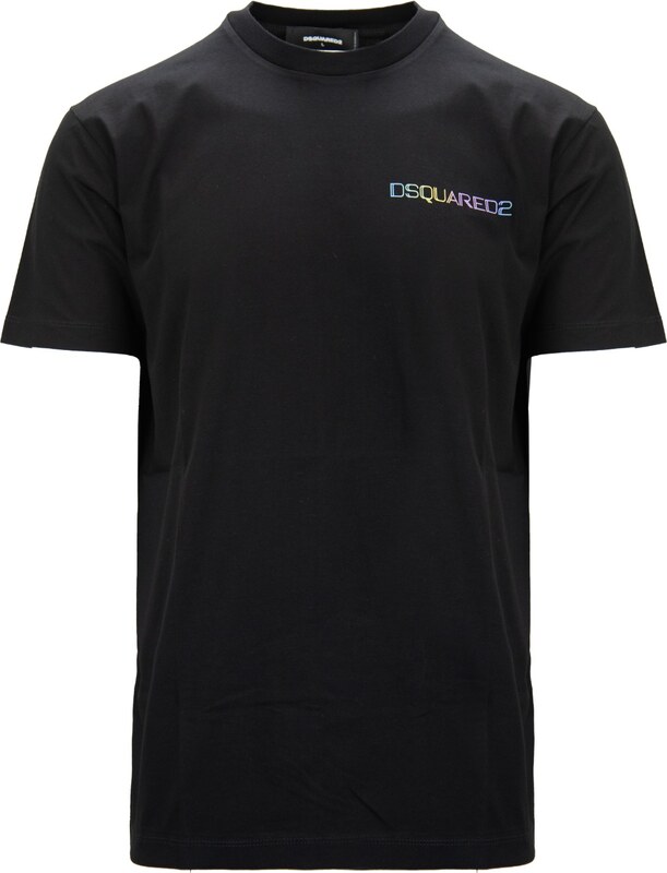 DSQUARED2 S71GD1394 900 T-Shirt-L Nero Cotone