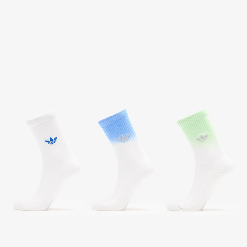 adidas Originals adidas Ombre Crew Socks 3-Pack White/ Pulse Lime S