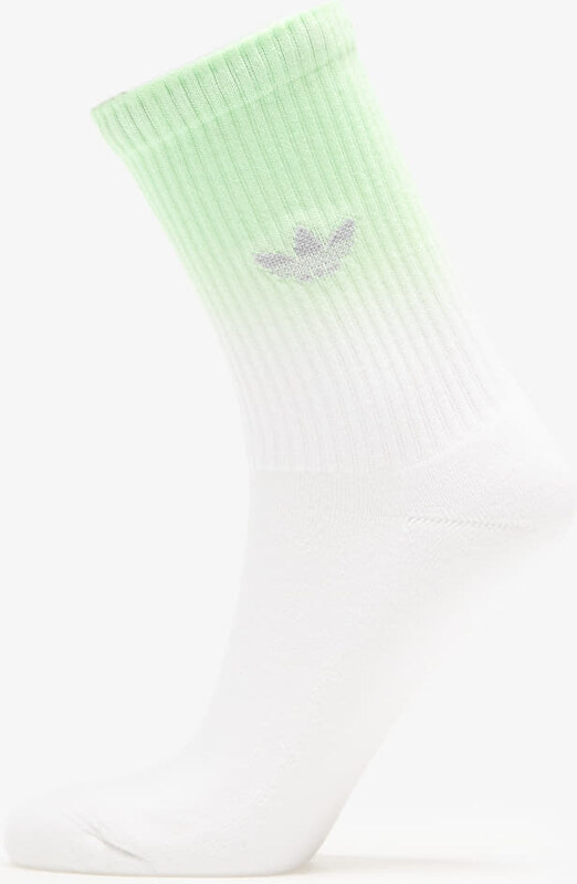 adidas Originals adidas Ombre Crew Socks 3-Pack White/ Pulse Lime S