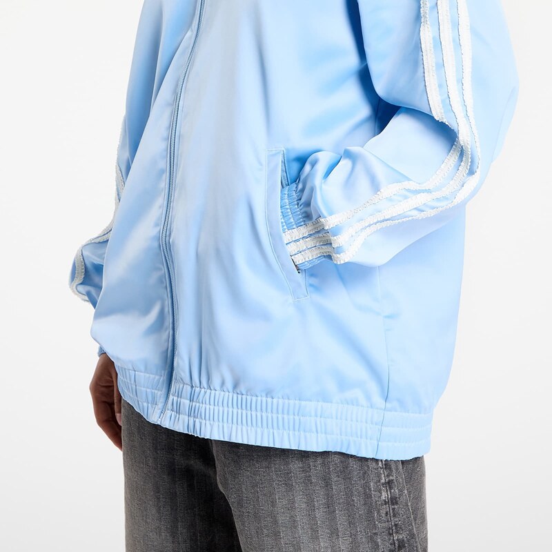 Giacca adidas Originals Satin Firebird Track Top Ruffle 3-Stripes Clear Sky M