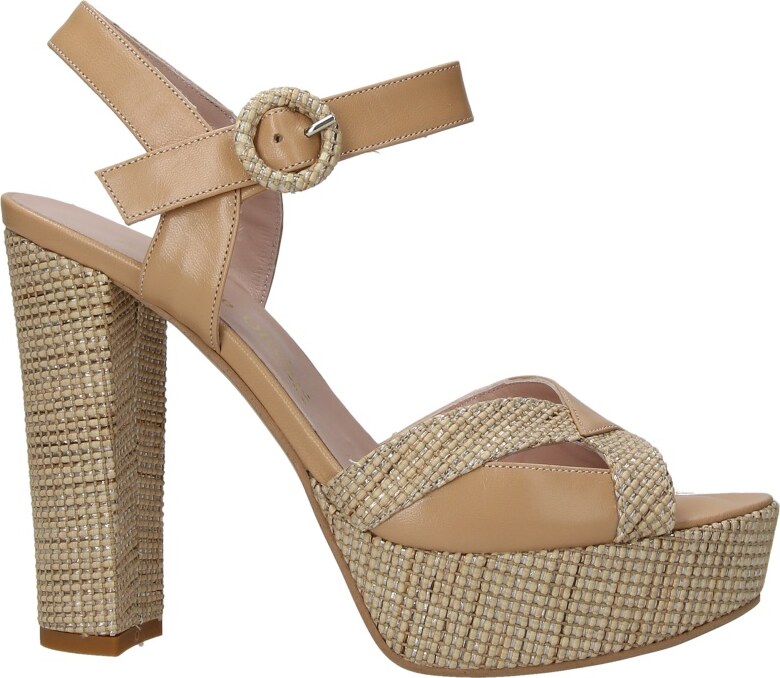 Armando olivieri Sandalo con tacco Moda Beige