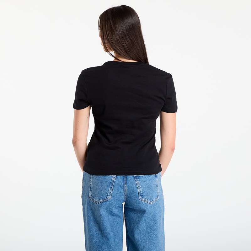 Maglietta Desigual T-Shirt With Embroidered Lettering Black M