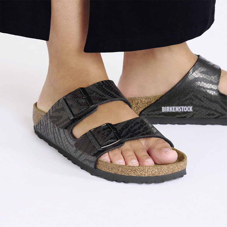 Birkenstock Arizona BS Synthetic Zebra Regular Fit Donne - Sandali Birkenstock - Nero - 1029542-5.5