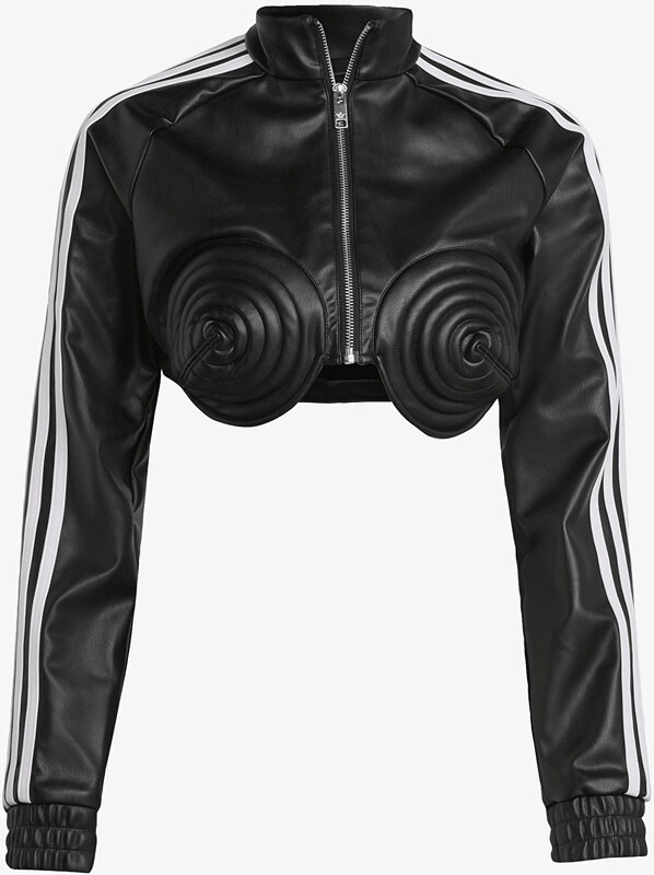 adidas Originals Giacca adidas x Jeremy Scott Faux Leather Track Top Black L