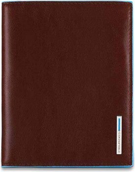 Piquadro - Porta Passaporto in Pelle Blue Square