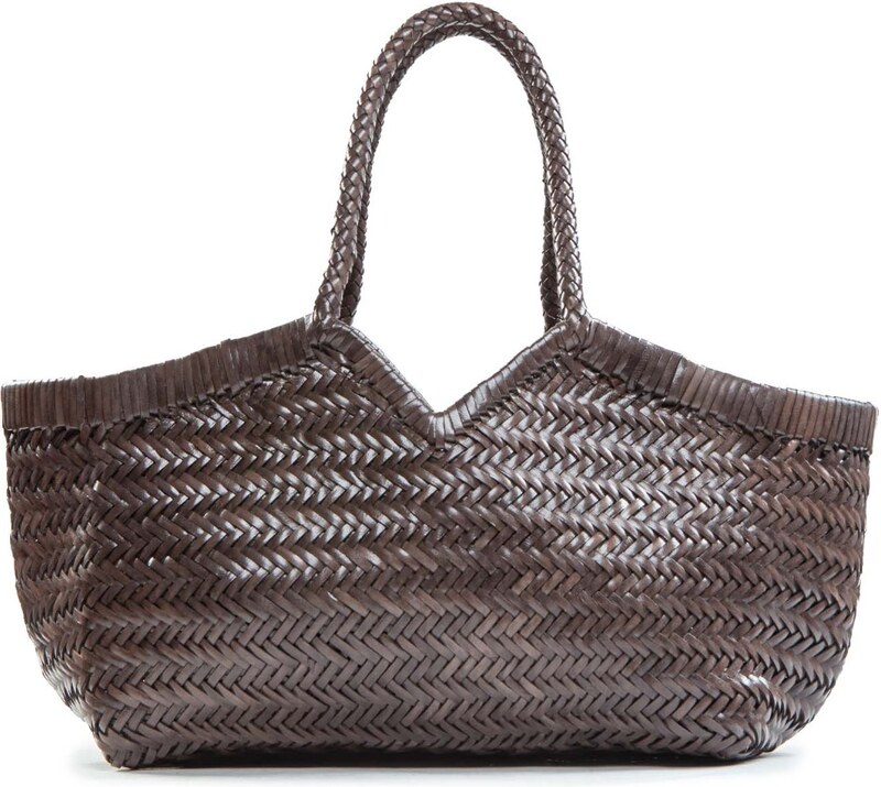 Vipera shopper NERUDA in pelle intrecciata grigio fog