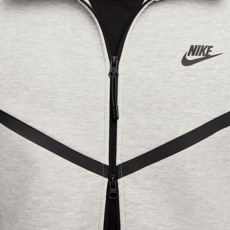 Nike Tech Full-Zip Windrunner Hoodie Heather Grey - Uomini - Hoodie Nike - Grigio - HV0949-063