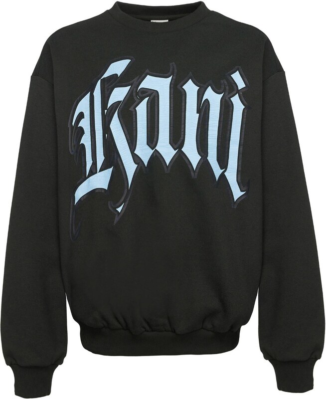 Karl Kani Inside Out Crewneck Dark Grey/ Light Blue - Uomini - Hoodie Karl Kani - Grigio - 60200014