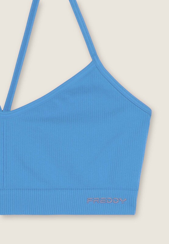 Freddy Top sportivo seamless con spalline incrociate