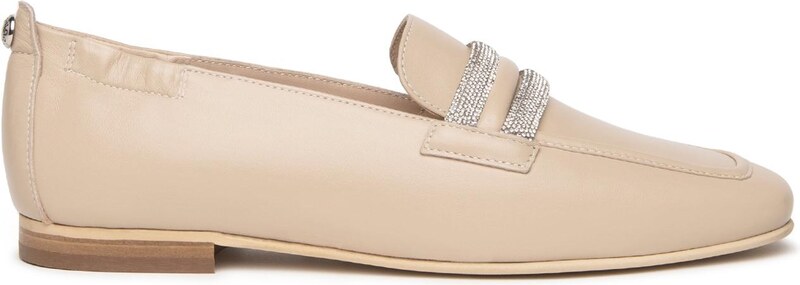 Mocassini donna NeroGiardini in pelle con fondo gomma E409640D