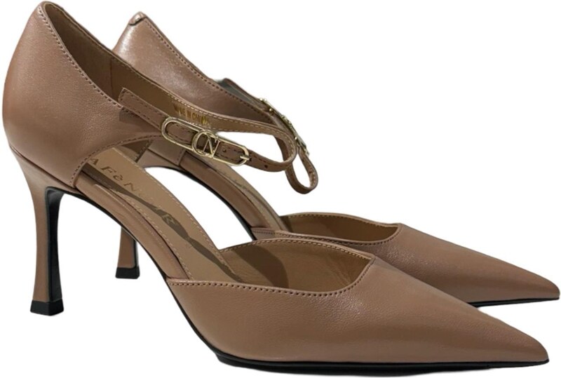 Décolleté spezzata CafèNoir in pelle con fibbia NA4041