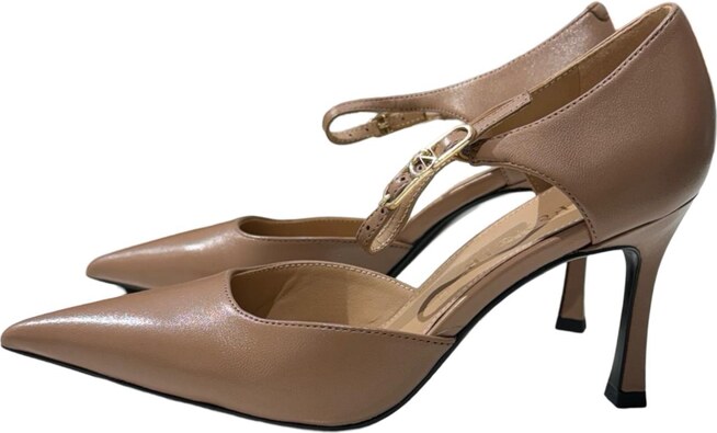 Décolleté spezzata CafèNoir in pelle con fibbia NA4041