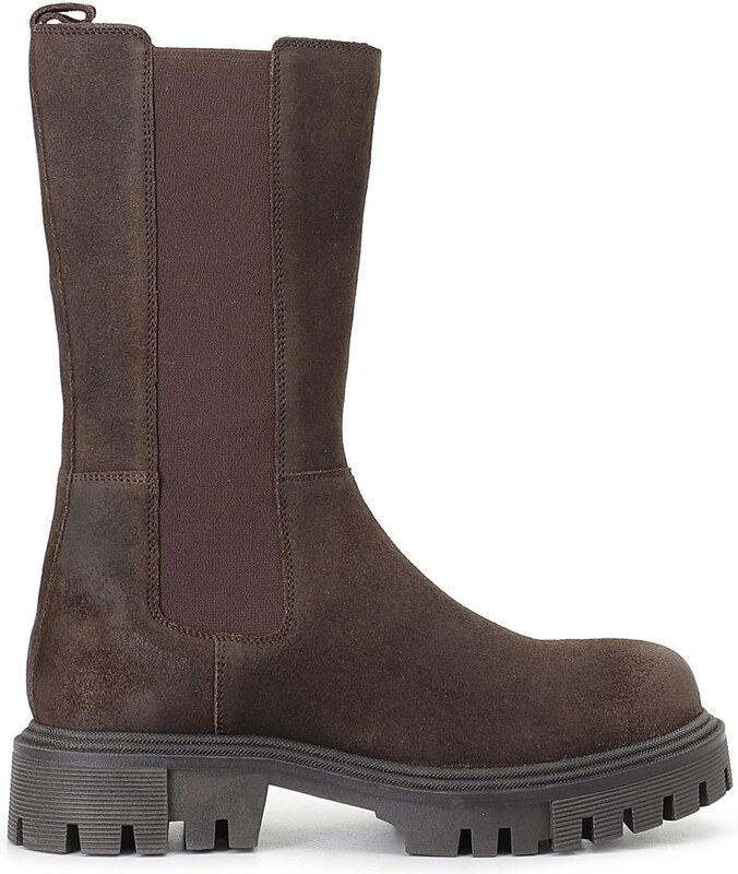 Stivale donna CafèNoir in pelle scamosciata con elastico XV1093