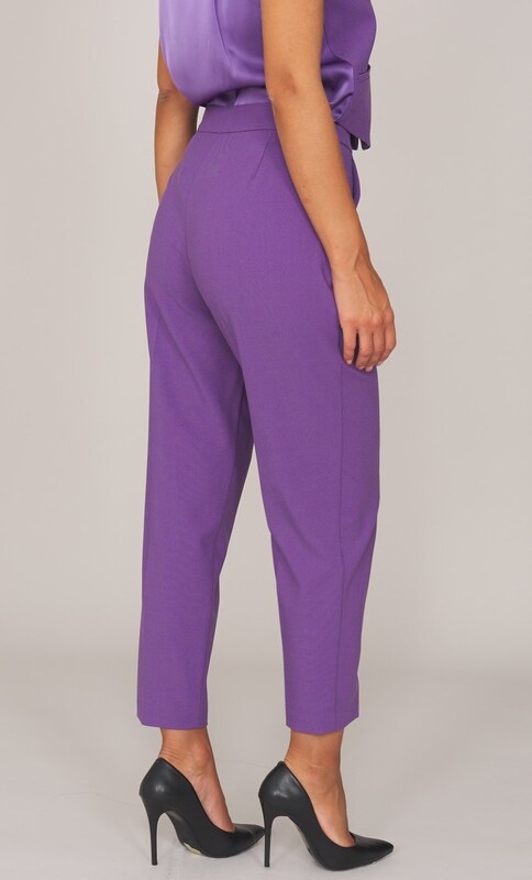 PANTALONE TWINSET ACTITUDE CON PINCES, Colore Viola