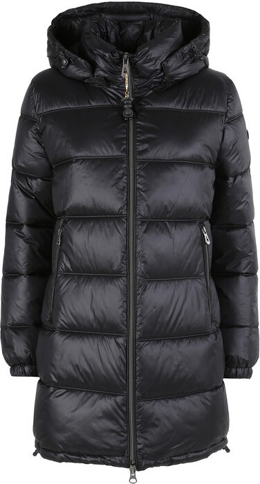 Mont Rose Giubbotto Donna Imbottito Con Cappuccio e Zip - Nero Giacconi Taglia 3xl