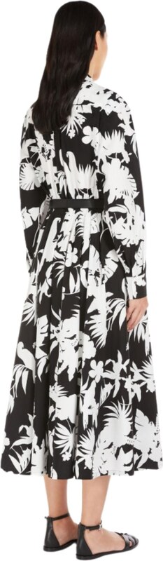 MAX MARA STUDIO Abito chemisier in cotone stampato
