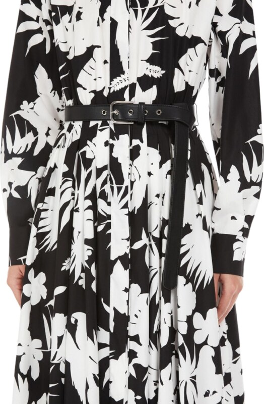 MAX MARA STUDIO Abito chemisier in cotone stampato