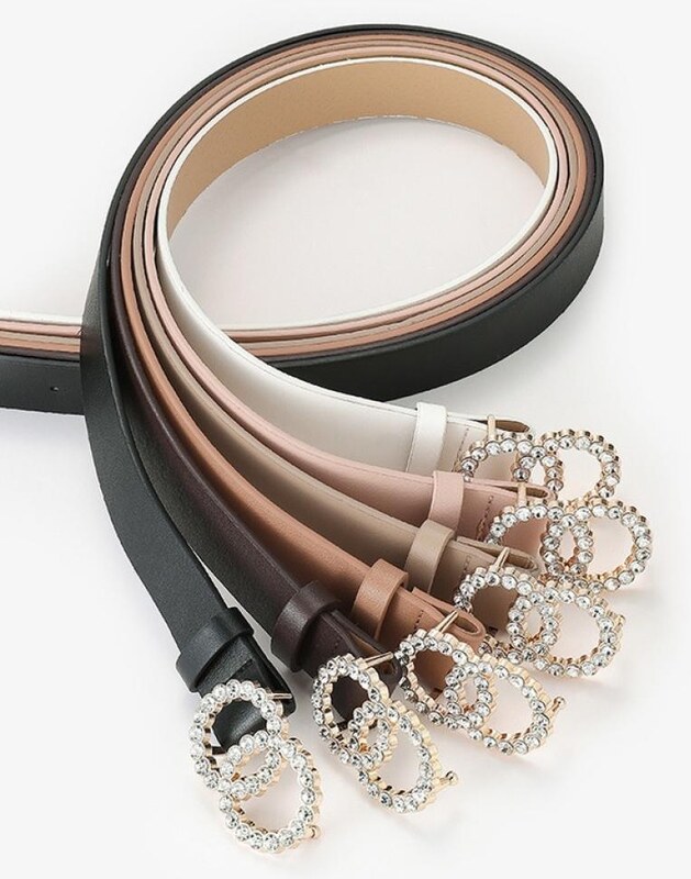 IZMAEL Cintura Zircon Circles - Nera